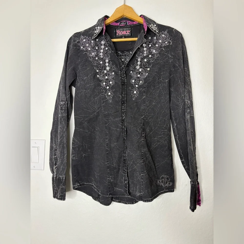 💍Roar Western Button Down💍 - Picture 1 of 10